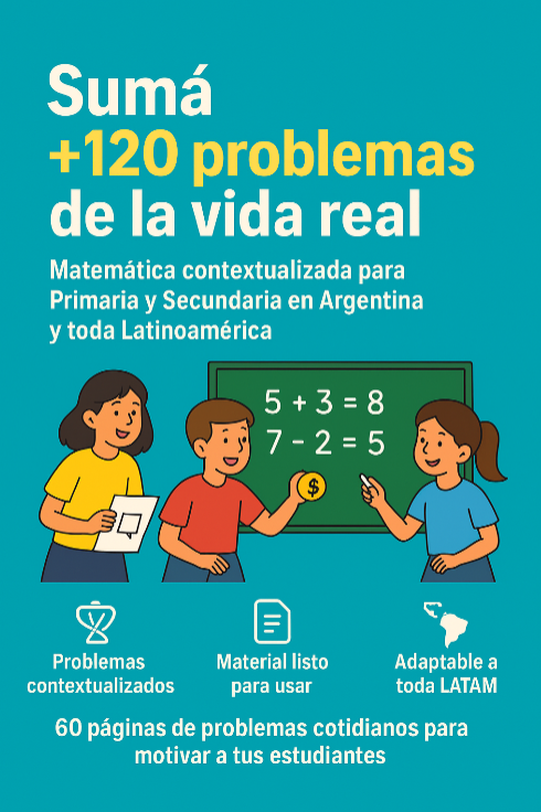 Sumá +120 Problemas de la vida real