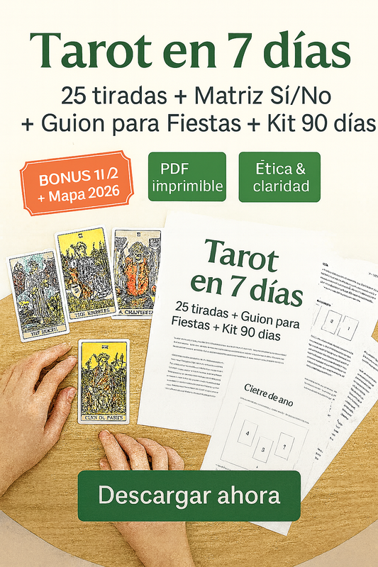 Aprende Tarot en 7 días + 5 Bonus de Regalo