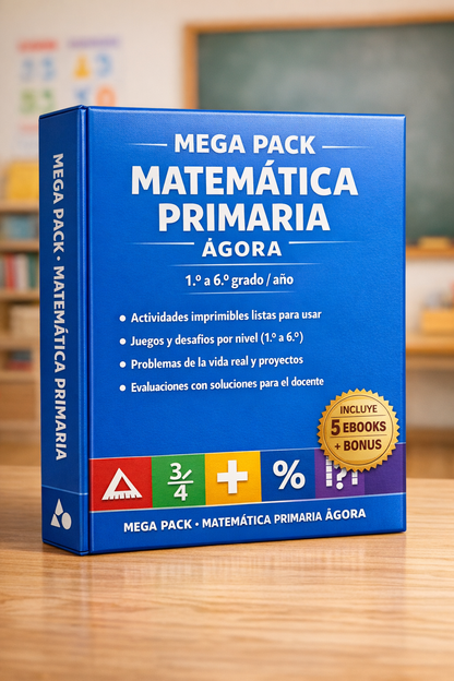 MEGA PACK Matematica AGORA (12 NIVELES + BONUS)